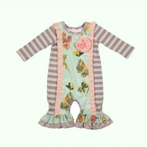 NWT Gigglemoon Parting of the Sea Baby Romper
